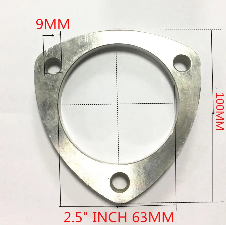 2 1 2 2 5 Triangular Three Bolt Exhaust Flange Fits 2 5 Pipe Manifold Flanges Aliexpress Automobiles Motorcycles