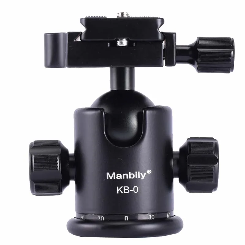 

Manbily KB-0 Professional Tripod Heads,Universal Ball Head with Fast Mounting Plate,Camera Tripod Head for Canon Nikon DSLR