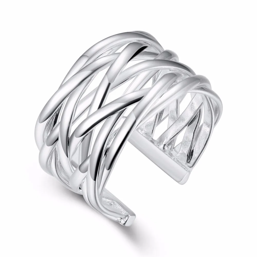 

Simple weaving knuckle ring female finger jewellery cool gifts fashion women rings viking accessories black friday wholesale