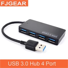USB 3,0 концентратор 4 порты и разъёмы USB hub-разветвитель для ПК ноутбук тетрадь периферийные устройства интимные аксессуары с мощность интерфейс