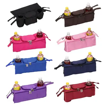 

Baby Stroller Back Mounted Tray Storage Bag Bottle Hanging Bag Organiser