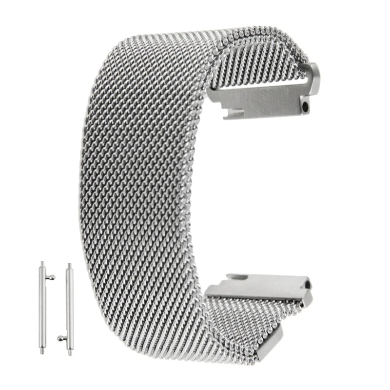 

For Huawei Watch 18mm Magnetic Milanese Loop Stainless Steel Magnet Closure Lock Bracelet Strap Band