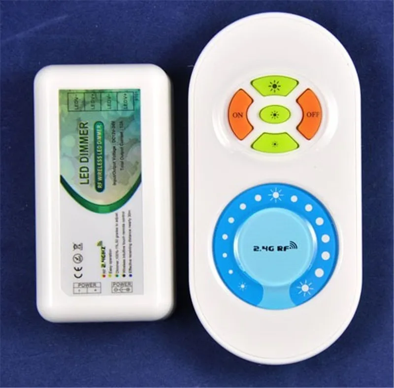 Led 12-24 v 72 w/144 w 1 obwód 6a wspólna anoda 2.4 ghz jasność regulowana kontroler ściemniacza z rf dotykowy zdalnego