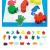 24 Patterns Sponge Brush DIY Graffiti Sponge Art Supplies Brushes Seal Painting Tools Funny Creative Toy for Funny Drawing 1