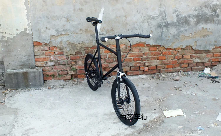 wheel 20 inches fixed Gear bike Track Single speed Bike fixie bike vintage sliver bicycle frame