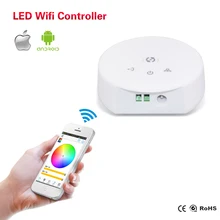 DC 12-24 V светодиодный контроллер для RGBW RGB Светодиодные полосы света IOS/Android система смартфон контроллер WIFI RGB музыкальные режимы DIY режимы