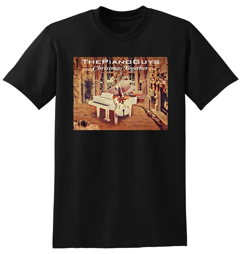 Classic Tops Tee Shirts O Neck The Piano Guys Men Short Sleeve Print
