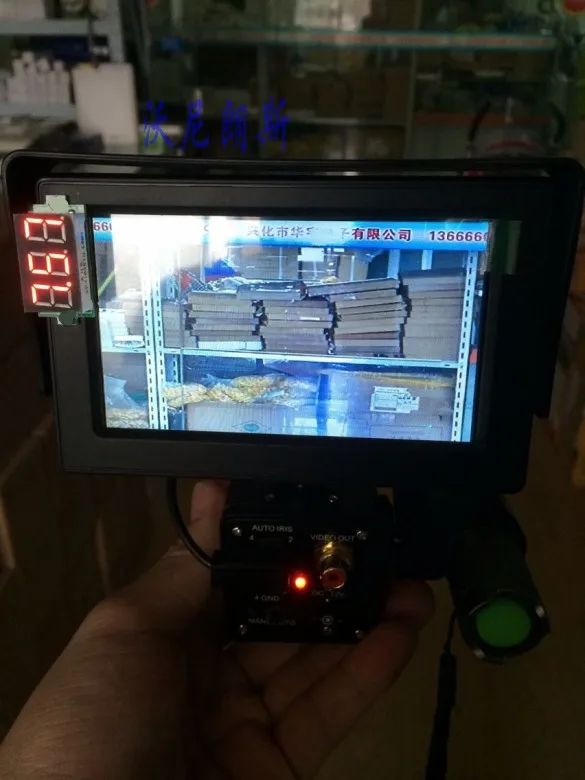 Абсолютно Новый DIY ночного видения с монитором 30 м 850nm Zoom 200 м-300 фонарик для