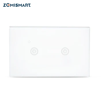 

US AU 2 Gang One Way Wifi Wall Switch Work with Alexa Directly Smart Home Remote Control Light Panel Control via APP