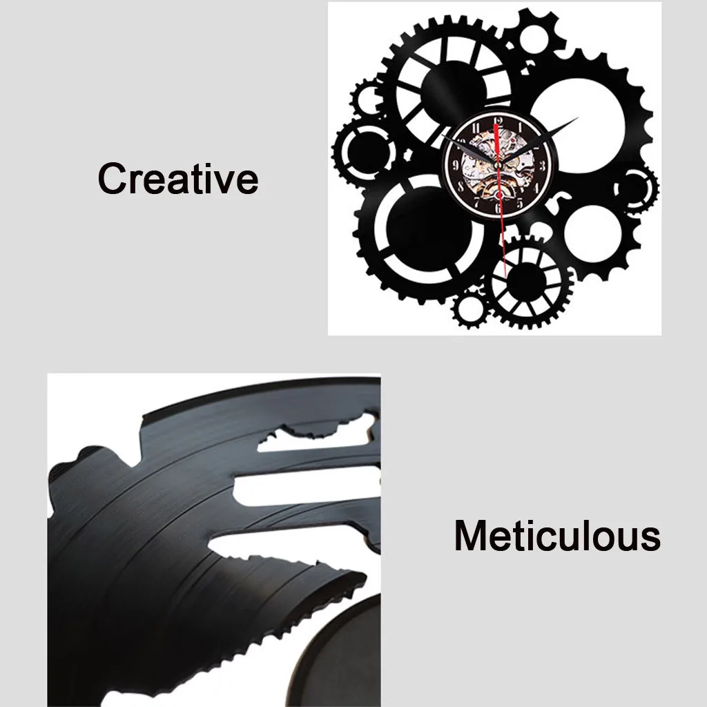 1 шт., инструменты для гаража, шиномонтажный ключ, Виниловая пластинка, настенные часы, механик, современные настенные часы, домашний декор, искусство