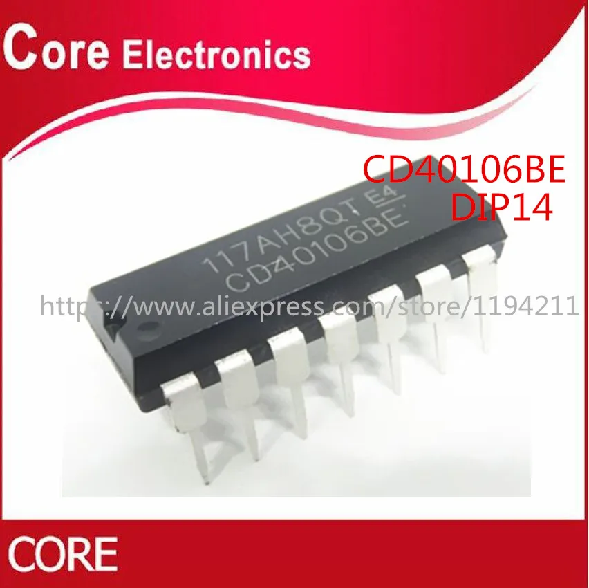 200 шт. CD40106BE DIP14 CD40106 оригинальная интегральная схема|Интегральные схемы| |