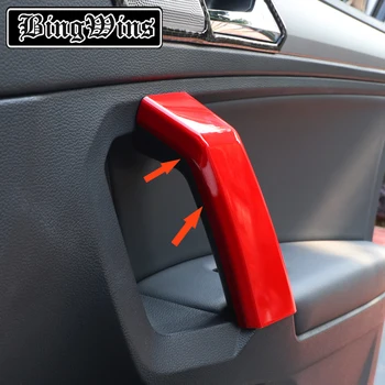 

Car-styling Interior Door Armrest Handle Cover Trim For Tiguan L 2017-2019 Interior Door Handrail Frame Sequins Trim