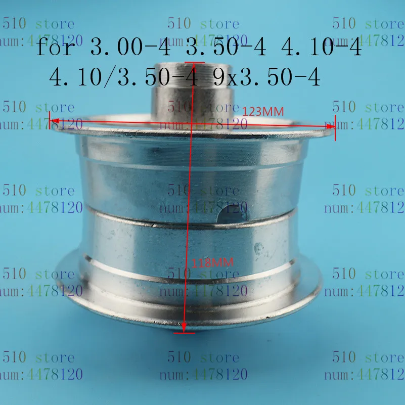 4 дюймовые колеса для скутера алюминиевый подшипник ступицы колеса для 3,00-4 3,50-4 4,10-4 4,10/3,50-4 9x3. В переменного тока, 50-4 шины, шины для мини-Quad Dirt Bike ATV багги
