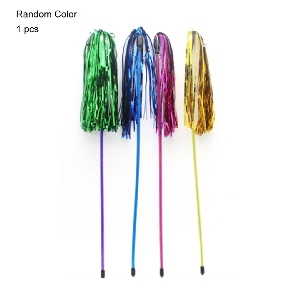 Cute Pet Cats Toy Funny Cat Stick Colorful Wand Rods Interactive Toys for Jumping Train Aid Fun | Дом и сад