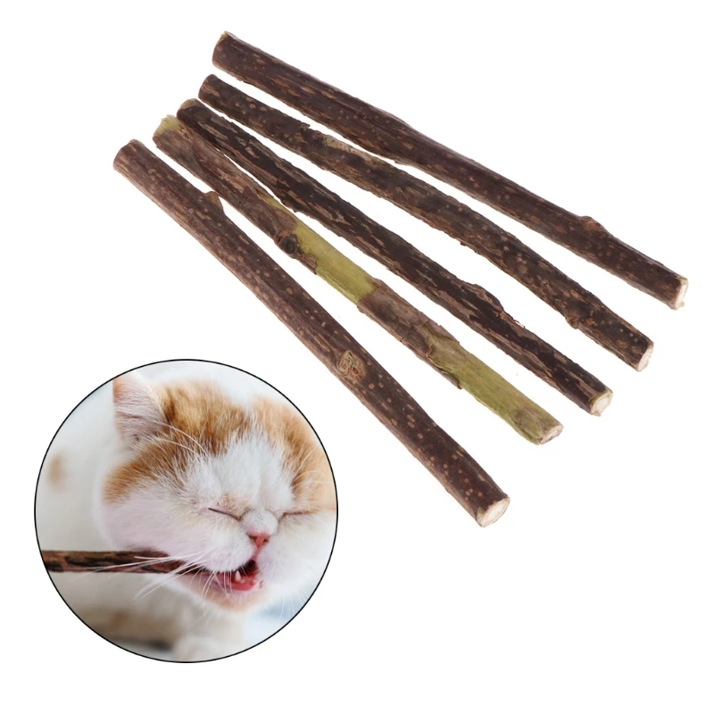 5 Pcs Natural Cat Molar Teeth Cleaning Dental Snack Toothpaste Pure