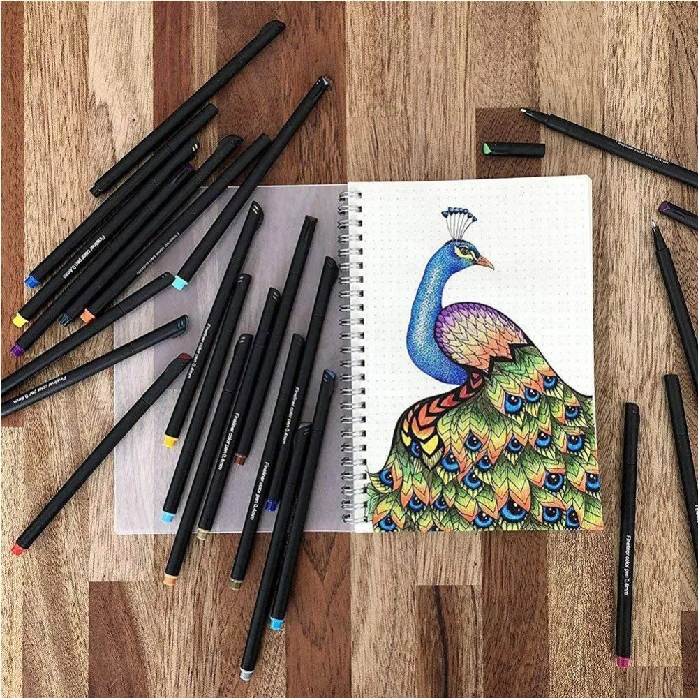MIRUI, 24 цвета, тонкий лайнер, набор ручек, художественное Рисование маркером, красочные жидкие чернила, ручки, креативная ручка для рисования, канцелярские принадлежности, школьные принадлежности