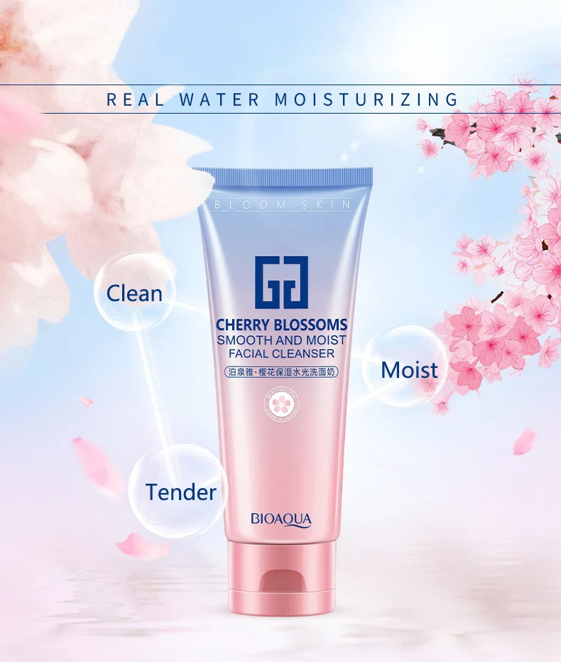 OMY LADY BIOAQUA Sakura водный свет нежная очищающая пена увлажняющий, питательный чистое масло глубокое и мягкое средство для снятия макияжа гель