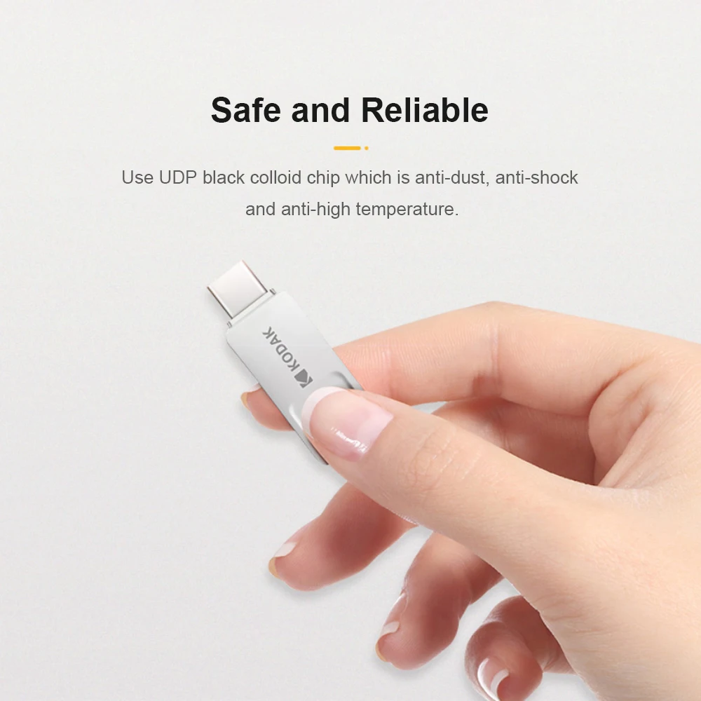 Kodak K223C 16GB металлический USB флеш накопитель USB3.1 type C OTG 32GB карта памяти 64GB memoria usb 3 1