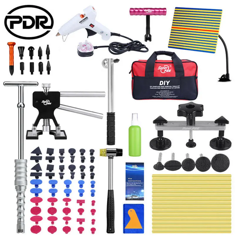 

Super PDR Slide Hammer Dent lifter LED Line Board Dent Reflector Lamp Pulling Bridge Rubber Hammer Glue Gun Glue Sticks