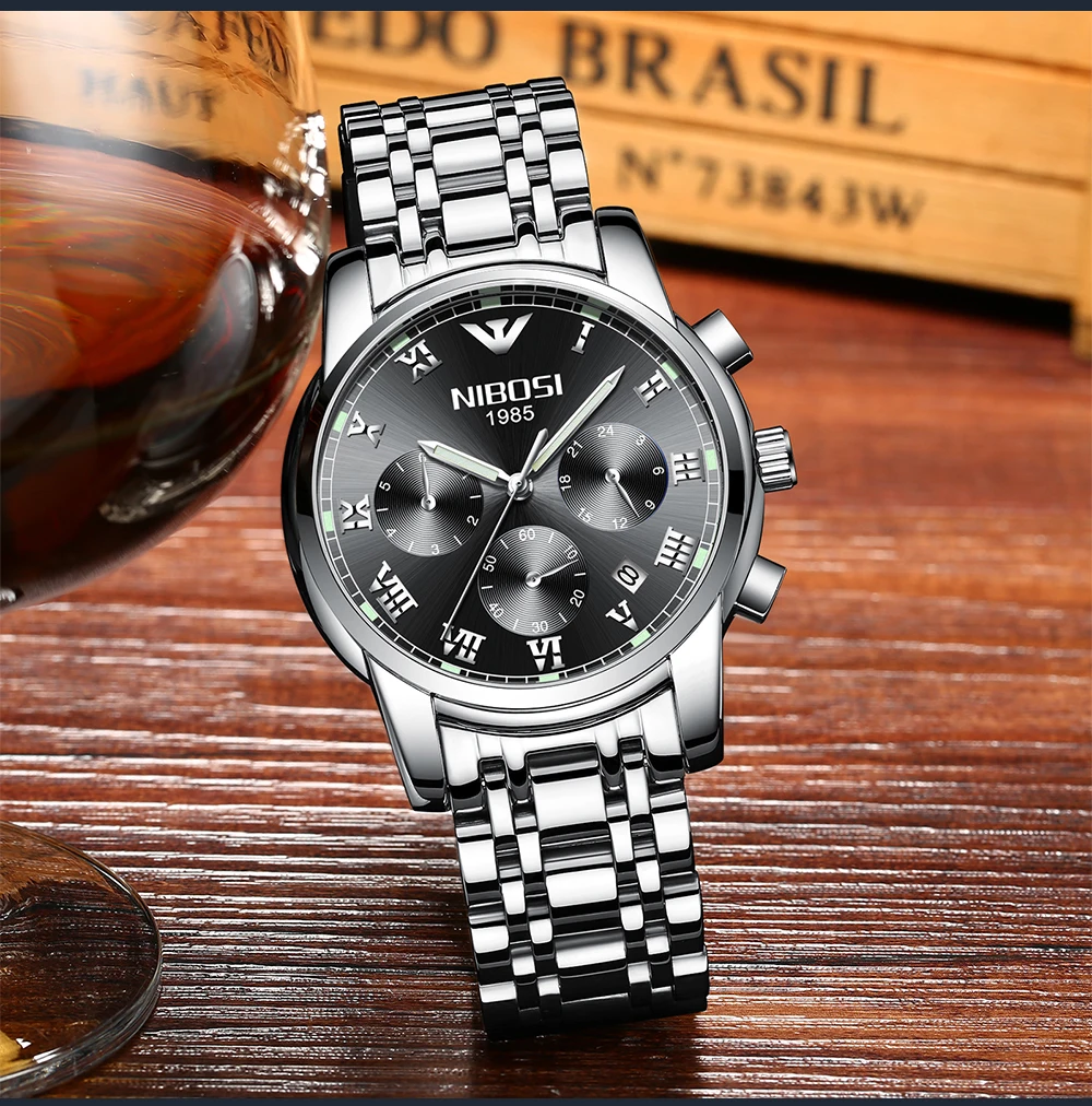 Saat Watch Men Gold Luxury 2017 NIBOSI Full Steel Wrist Watch Brand Dress Mens Watches Blue Uhren Herren Wasserdicht  (13)