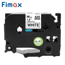Fimax 1 pcs for Brother P-touch Label Tape TZe-261 Tze261 Tz261 Tze 261 36mm Black on White for Brother P touch Label Printer