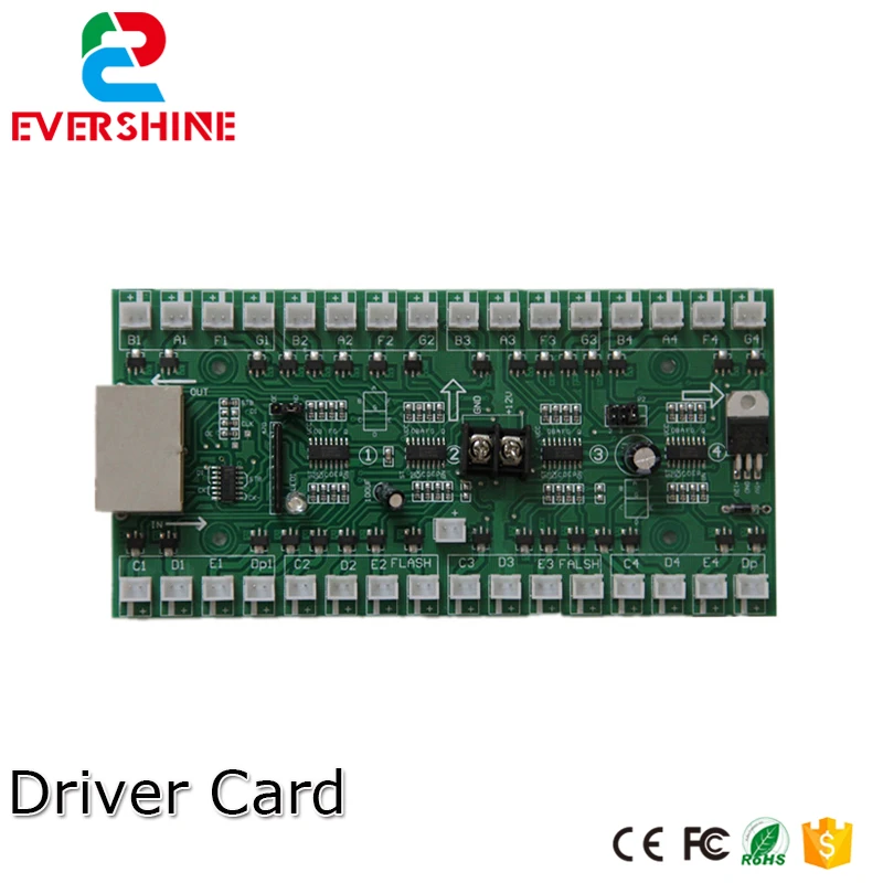 4/5/6 Numbers Driver Card Use For Gas Oil Price LED sign Control Board Use For 6 inch to 15 inch Led Digital Number Module