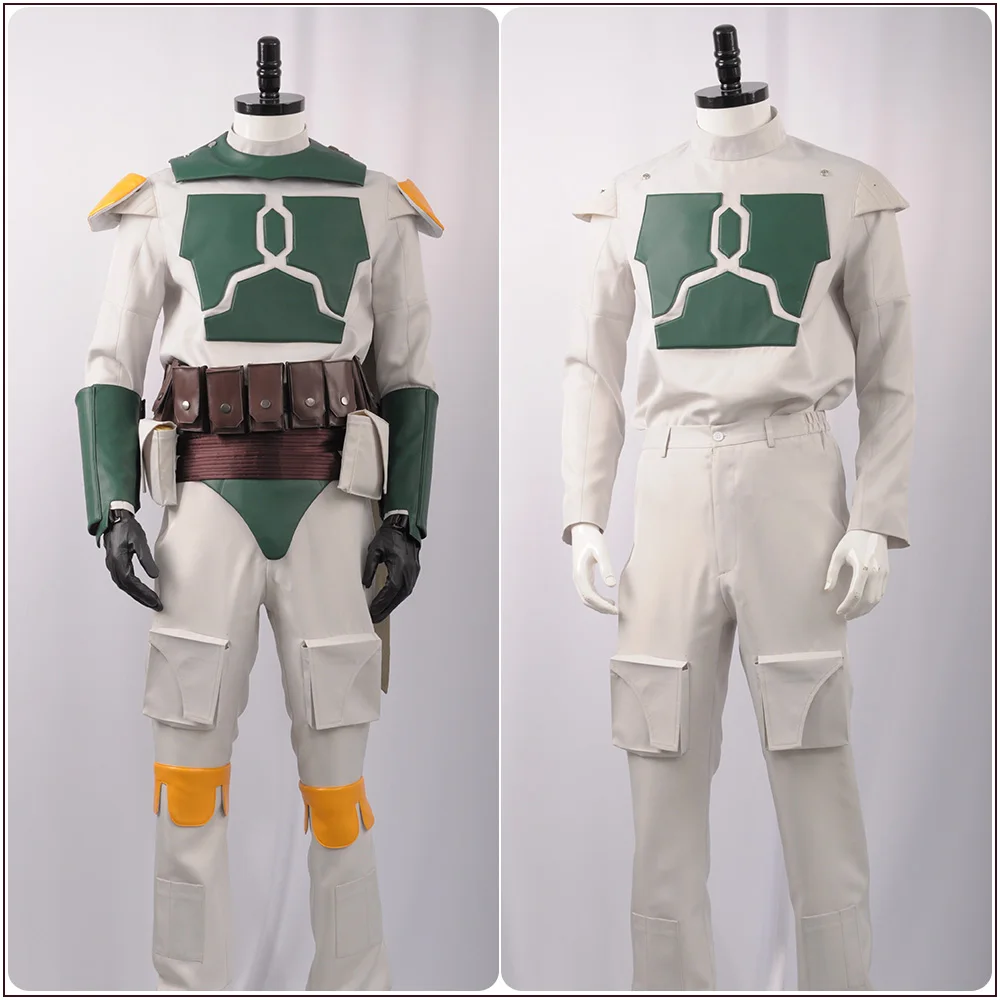 Hot Movie Star Wars Boba Fett Cosplay Costume Custom Custom Superhero Faux Leather Nanosuit PVC Helmet Halloween Carnival