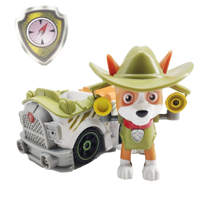 

Paw Patrol Jungle Rescue Dog Tracker Pull Back Music Patrol Car Toy PVC Anime Figure Action Model Doll Toys Kids Birthday Gift