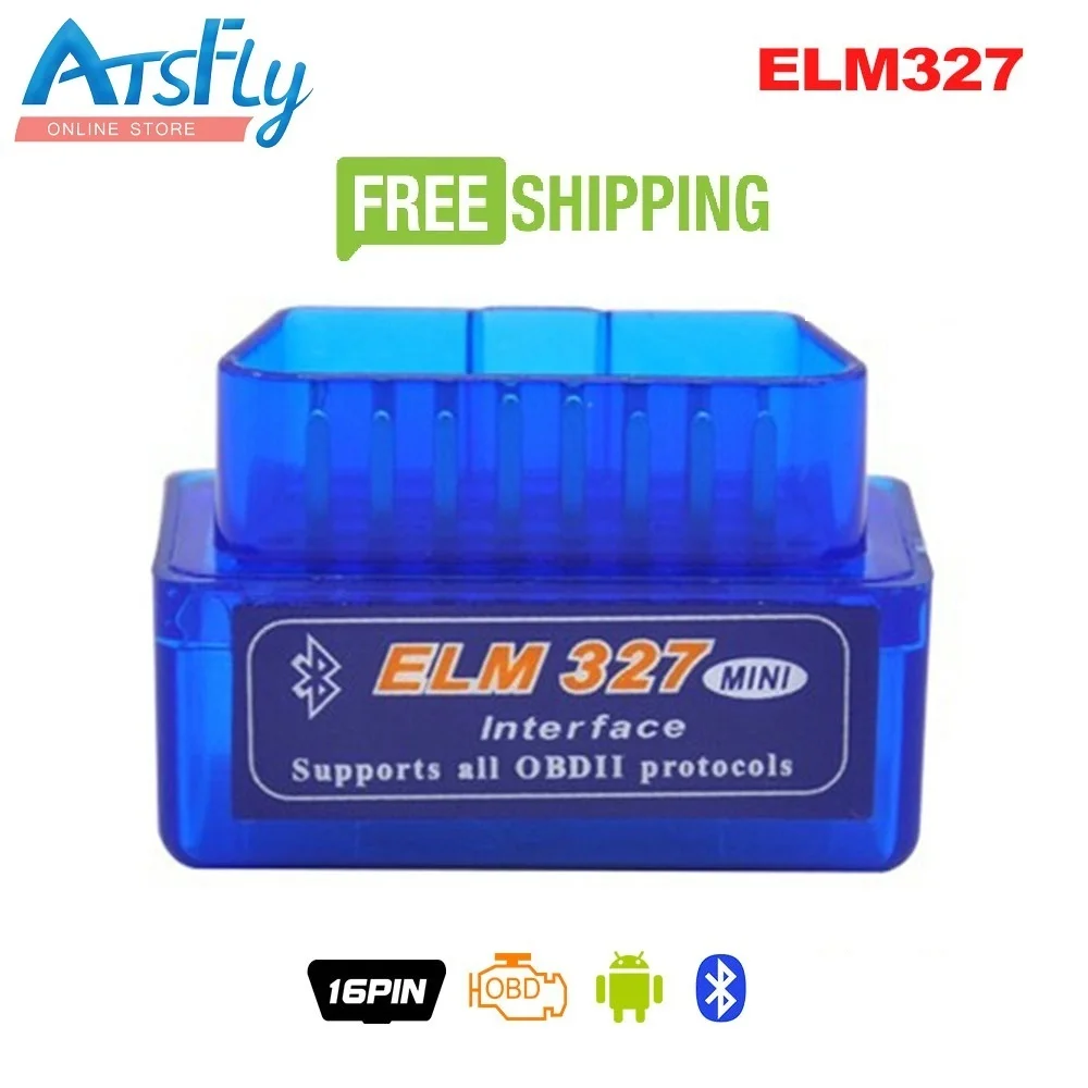 Super Mini ELM327 obd2 Bluetooth Interface V2 1 OBD2 OBDII Auto car Diagnostic Tool ELM 327