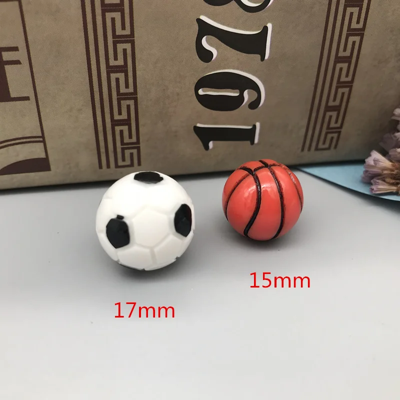 

10 PCS Mini 3D Football/Basketball Garden Miniatures Decoration DIY Craft Accessories For Dollhouse Ornaments.charms