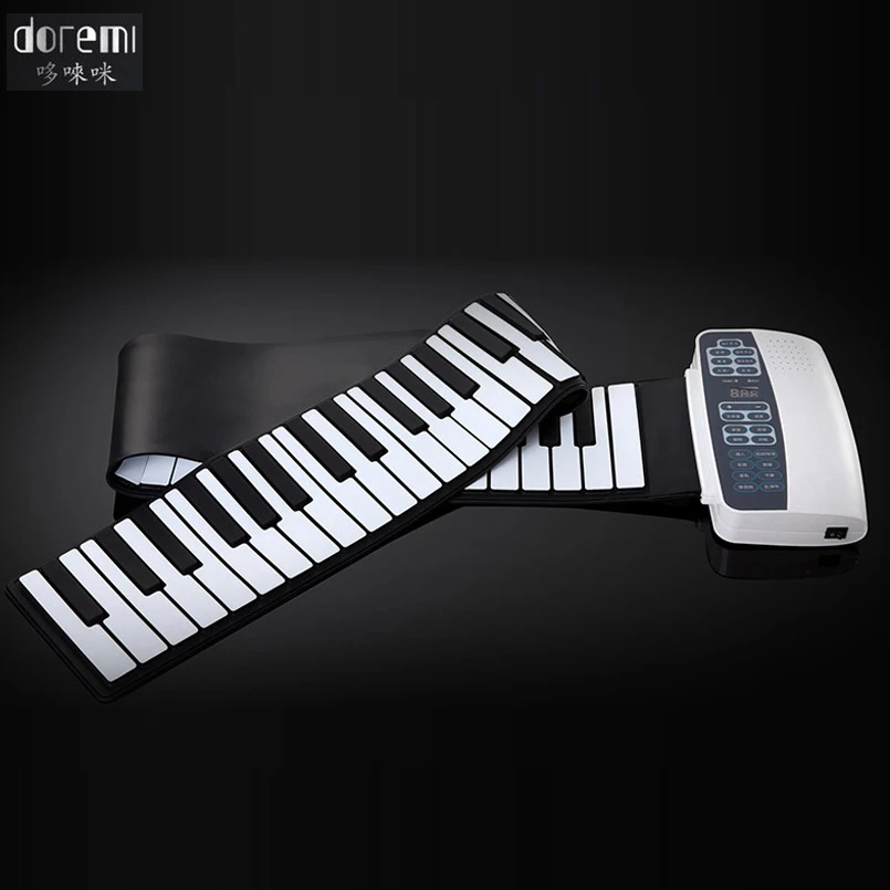 

DoReMi Professional Smart Folding Piano 88-keys Silicone Hand-rolled Portable Electronic Piano Adult Beginners S-884