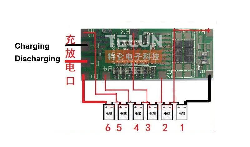 1 шт. 6S 6 s tring 24V 22,2 V 25,2 V 40A 18650 22650 литиевая батарея балансирующая функция Электроинструмент литиевая батарея солнечное освещение BMS