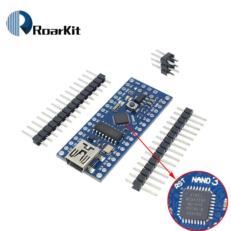 Nano V3.0 3,0 ATmega328 CH340G CH340 Mini USB UART интерфейсная плата микроконтроллер модуль для Arduino 5V микроконтроллер