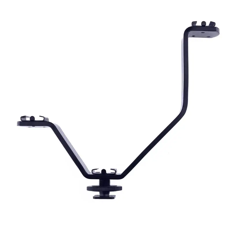 

ALLOYSEED Aluminium Alloy 5"/12.5cm V-shape Triple 3 Universal Cold Shoe Mount Bracket for Nikon/Nikon/Sony/Pentax DSLR Camera