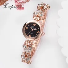 Lvpai бренд браслет часы модные женские пояс с бабочками наручные часы Женские Спортивные розовое золото кварцевые часы Relogio Feminino