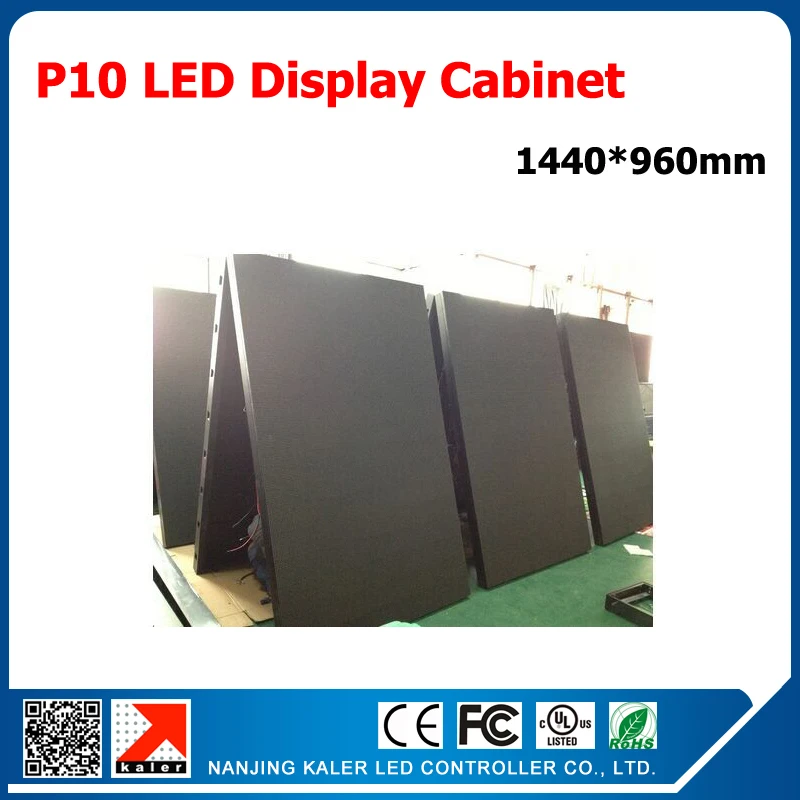 

kaler Video Card control P10 LED Display Screen 1.44m*0.96m Super Bright Outdoor Video Wall P10 LED Signboard Waterproof