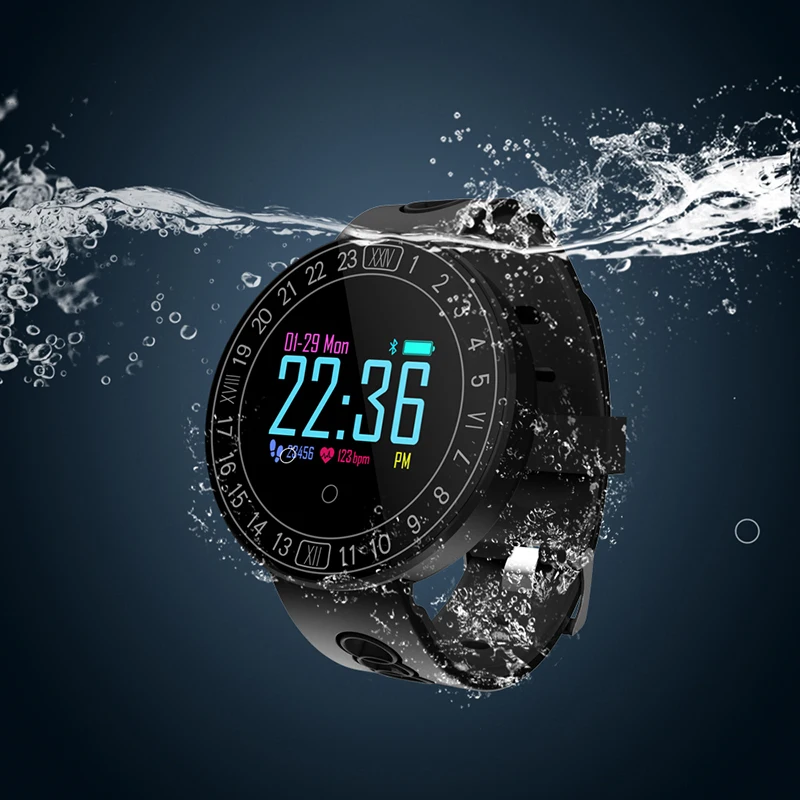 

Mens Smart Watches Top Brand Luxury Rubber Strap Men Fitness Sports Bracelet Electronic Digital Man Wristwatch for Android Phone