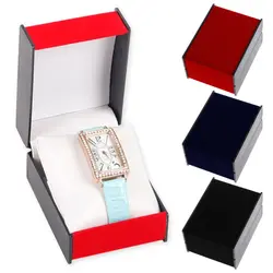JAVRICK Deluxe бархат наручные часы держатель для хранения Дисплей Дело Организатор Коробка Подарочная Гай