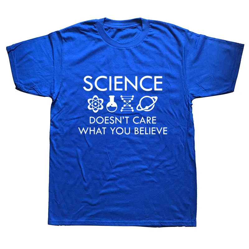 Science scientical biology Chemistry мужские Забавные футболки мужские летние хлопковые Harajuku короткий рукав с круглым вырезом уличная черная футболка - Цвет: BLUE