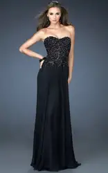 Женское летнее платье платья для вечеринок милое vestido de festa 2014 Новый дизайн горячее сексуальное черное длинное вечернее платье Бесплатная