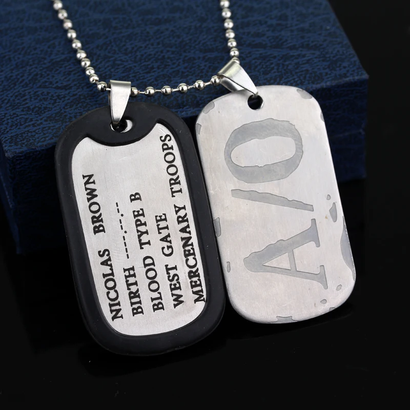 Fashion Jewelry Gangsta Nicolas Nico Military Brand Name Necklace A O Charm Necklace For Men Accessories Buy At The Price Of 2 00 In Aliexpress Com Imall Com