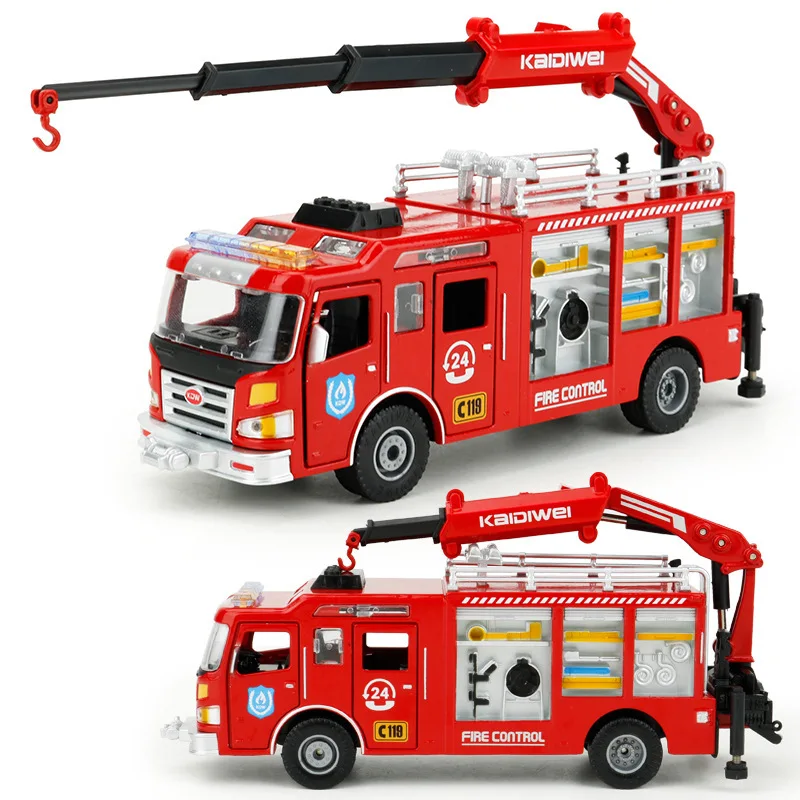 New KDW 1:50 Engineering Car Model Fire 