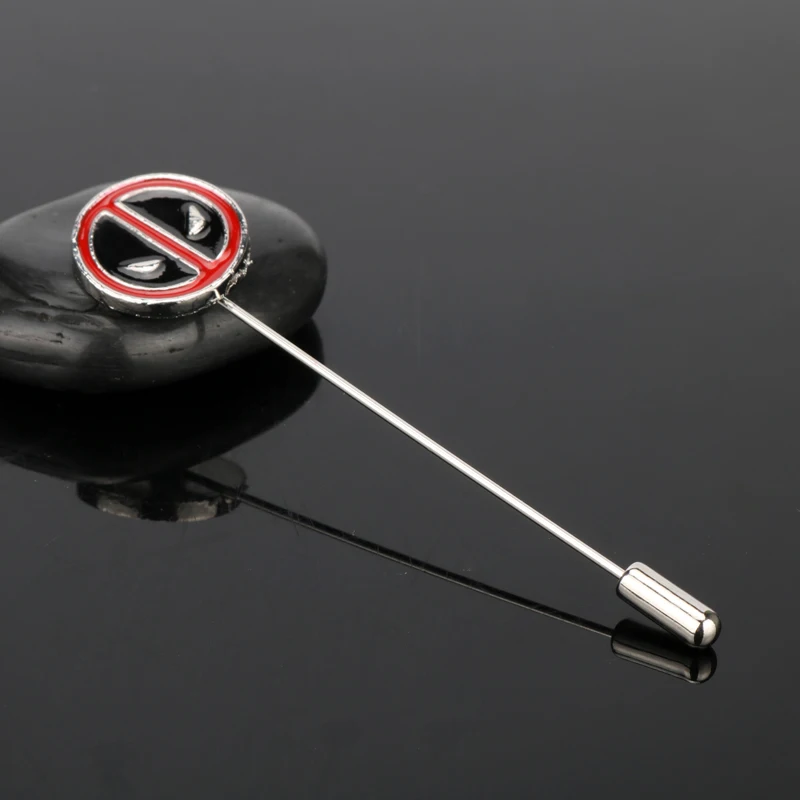 

dongsheng New Fashion Deadpool Brooches Lapel Pin Men Scarf Clothes Accessory Badge -40