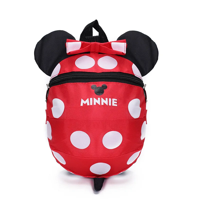 Детский рюкзак disney для детей 1-3 лет, сумка для детей, милый мультяшный Микки, сумка для маленьких мальчиков и девочек с изображением Минни, сумка для детского сада с веревкой против потери
