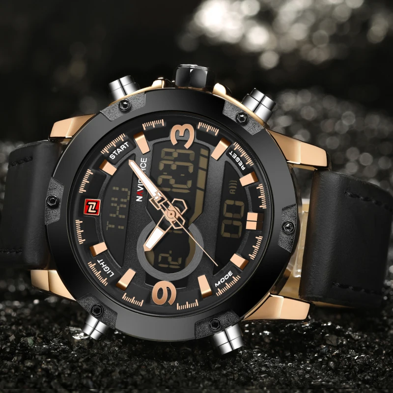 Watches Men NAVIFORCE Brand Men Sport Watches Men's Quartz Clock Man Casual Military Waterproof Wrist Watch relogio masculino