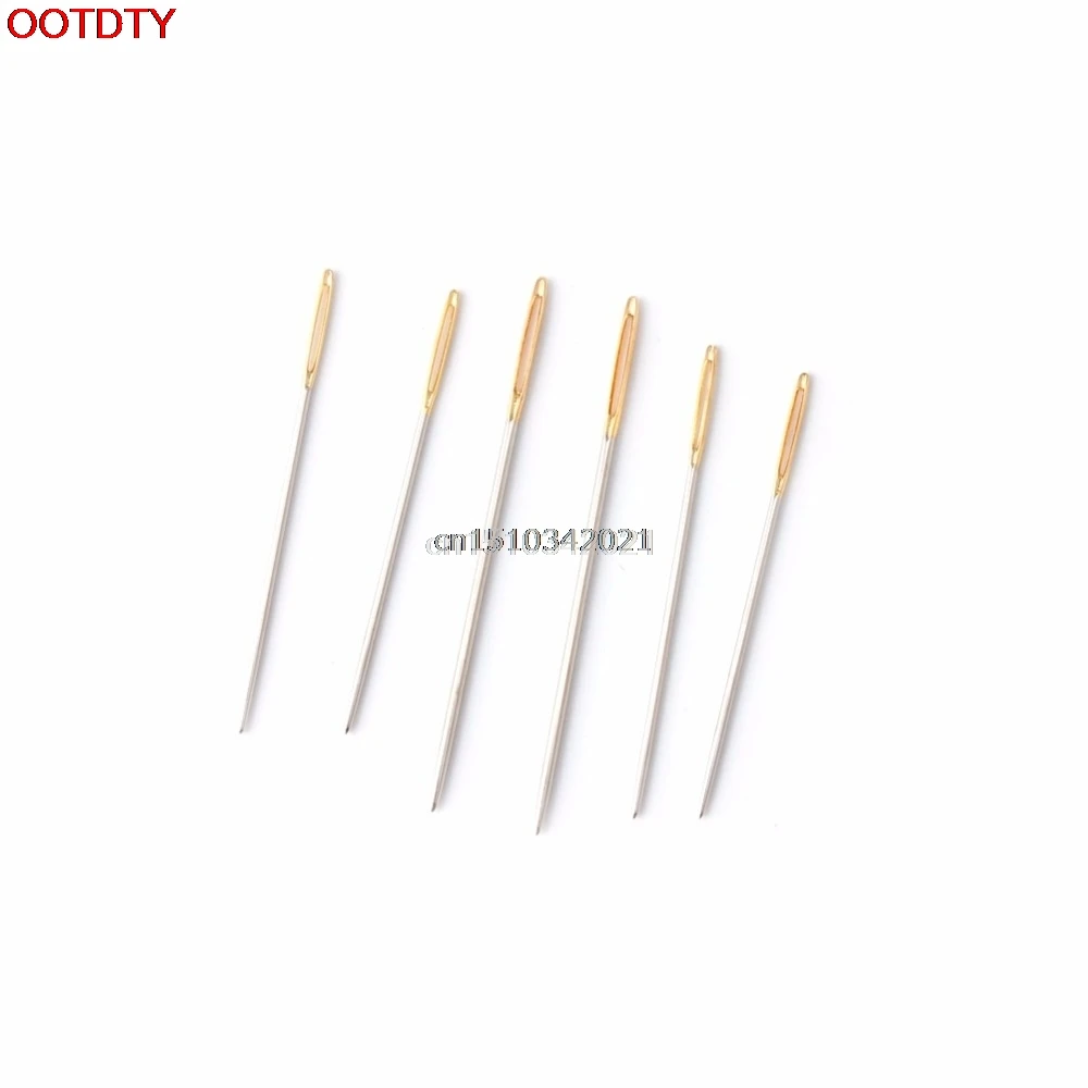 6 Large Eye Blunt Needles Wool Thick Knitter Yarn Hand Sewing Darning