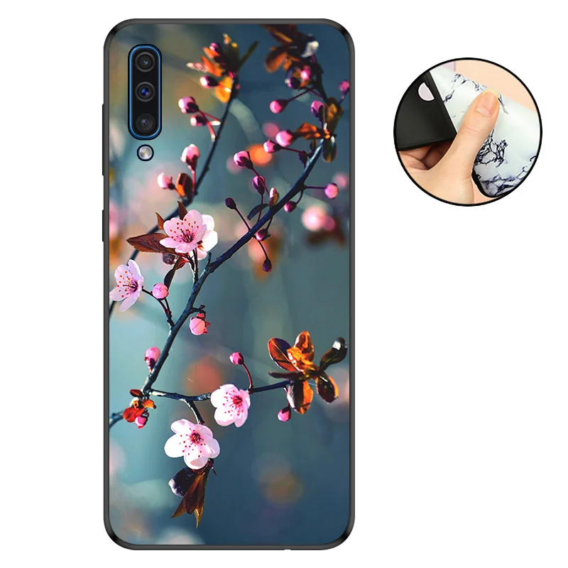 For Capa Samsung A50 Case Back Cover Black sFor Samsung Galaxy A50 Case 2019 Soft Silicone Case A 50 A505 A505F Protector Marble