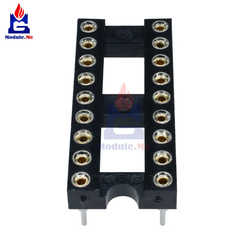 

1 PC 18-pin DIP SIP Round IC Socket Adapter Wire-Bonded Gold Plating Machine