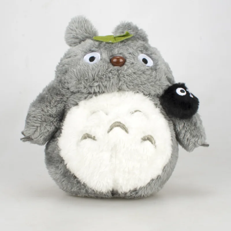 My Neighbor Totoro Plush Toy Kawaii Anime Lotus Leaf Totoro Coal Black Briquettes Dolls 5pcslot 17cm  (1)