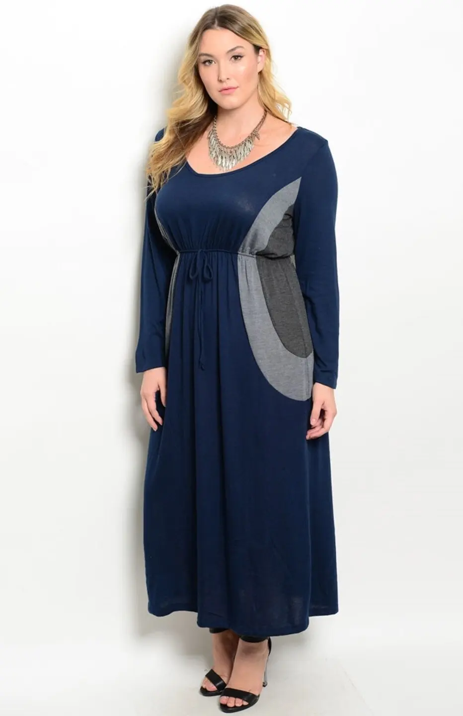 2018 осеннее Макси платье свободное 5xl 6xl длинное женская одежда больших размеров